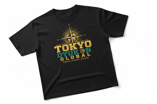 Tokyo Wear Collection with Dyukon Global gold globe logo