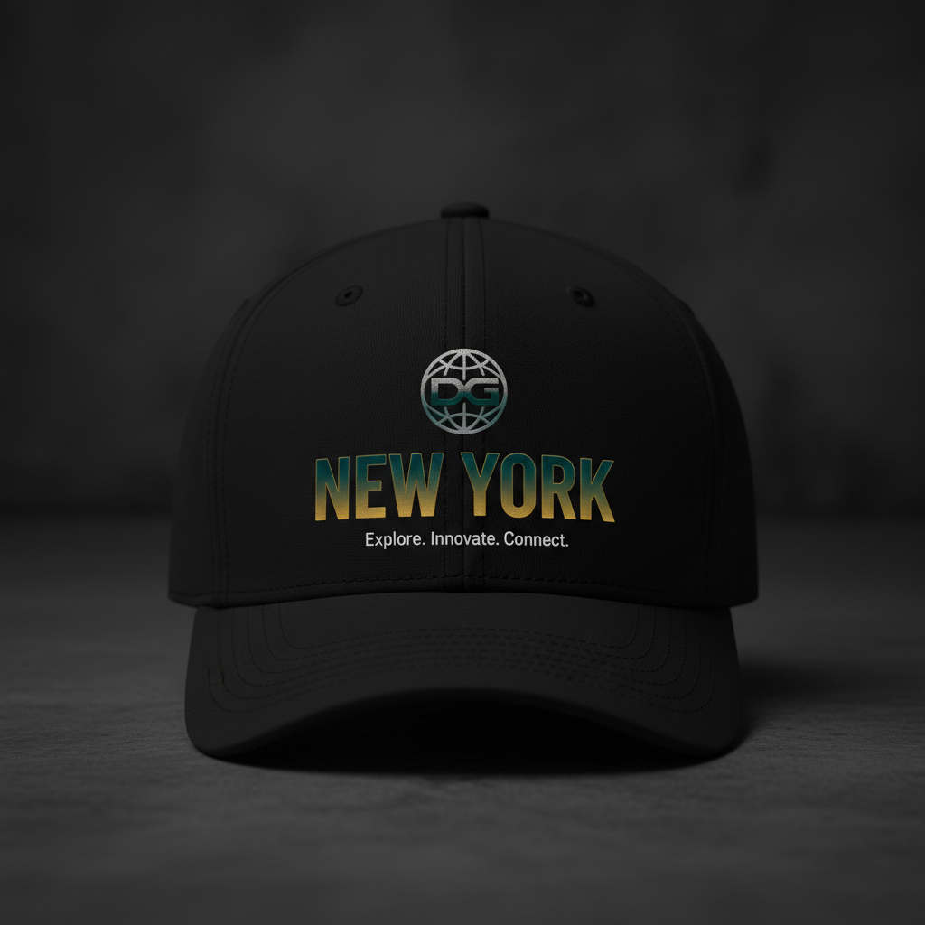 New York Cap — DG logo, NEW YORK, and motto
