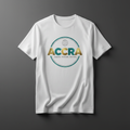 Accra Tee — globe icon, ACCRA, Explore. Innovate. Connect.