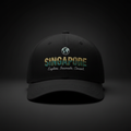 Singapore Cap — globe icon, SINGAPORE, Explore. Innovate. Connect.