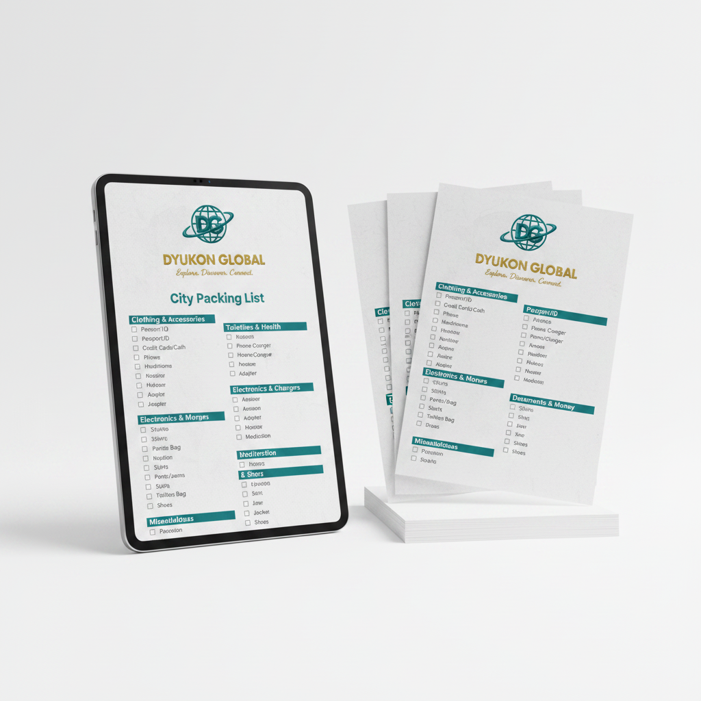 Dyukon Global City Packing List Template