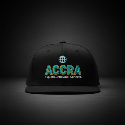 Accra Cap — globe icon, ACCRA, Explore. Innovate. Connect.