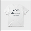 Dyukon Global Lagos Wear Collection tee with Lagos skyline graphic