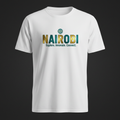 Nairobi Tee — globe icon, NAIROBI, Explore. Innovate. Connect.